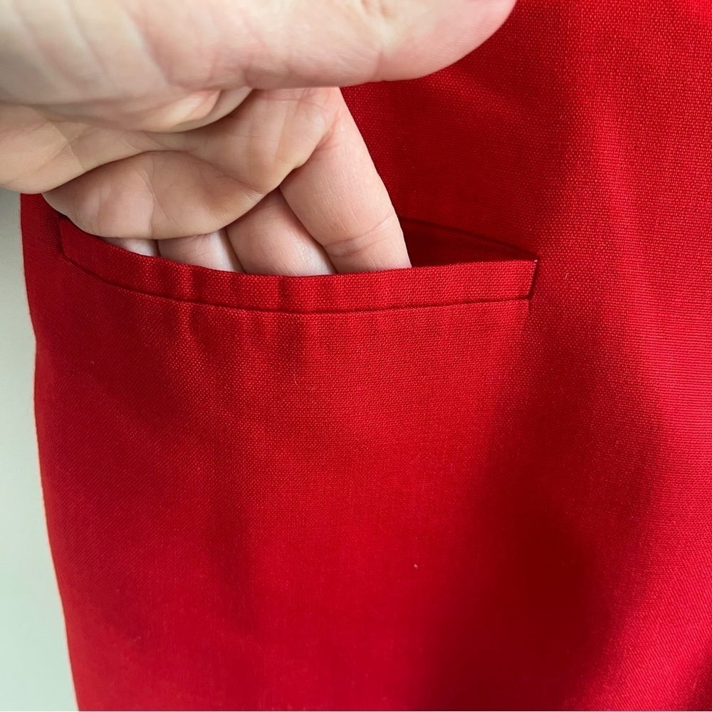 Talbots Red Blazer Single Gold Button Nautical Bu… - image 6